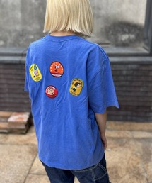 スヌーピー【SNOOPY】Fade Wash T-Shirts(ワッペン）
