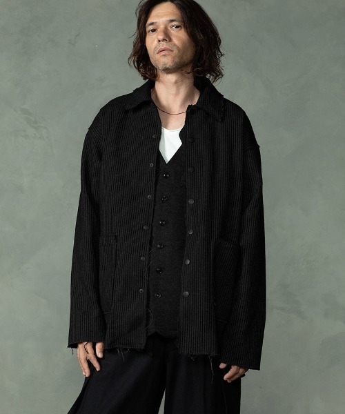 EGO TRIPPING(エゴトリッピング)の「mj11751-UNBROWNS BEACH JACKET ウールジャケット(666753)(その他アウター・メンズ・チャコール/ダークブラウン・46/48)」の2枚目の写真