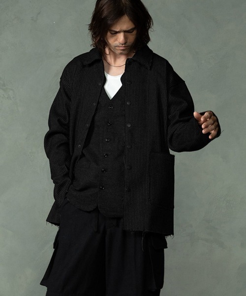 EGO TRIPPING(エゴトリッピング)の「mj11751-UNBROWNS BEACH JACKET ウールジャケット(666753)(その他アウター・メンズ・チャコール/ダークブラウン・46/48)」の18枚目の写真