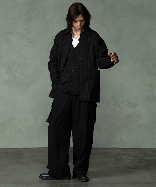 EGO TRIPPING(エゴトリッピング)の「mj11751-UNBROWNS BEACH JACKET ウールジャケット(666753)(その他アウター・メンズ・チャコール/ダークブラウン・46/48)」の19枚目の写真