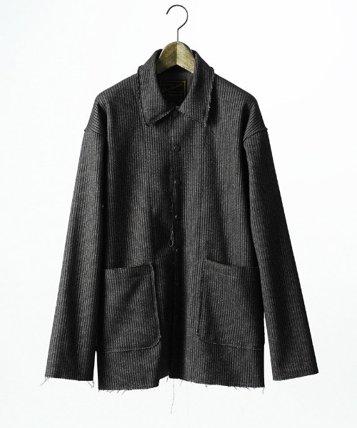 EGO TRIPPING(エゴトリッピング)の「mj11751-UNBROWNS BEACH JACKET ウールジャケット(666753)(その他アウター・メンズ・チャコール/ダークブラウン・46/48)」の10枚目の写真