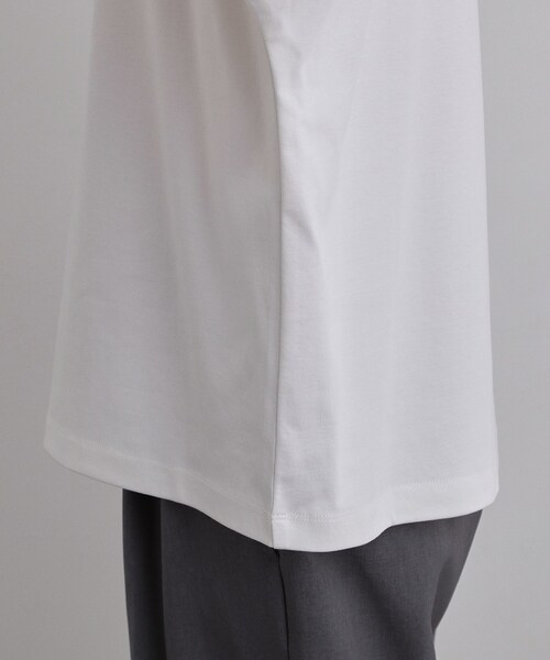 tk.TAKEO KIKUCHI（ティーケータケオキクチ）の「【汗シミ防止／UVカット】sweat stain proof series ドルマンTシャツ（Tシャツ/カットソー・メンズ・グレー/ホワイト/ブラック・02/03）」の7枚目の写真