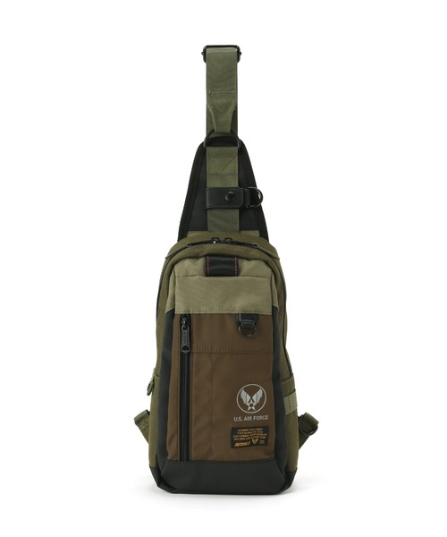 AVIREX（アヴィレックス）の「REGLESS ONE SHOULDER BAG / ワンショルダーバッグ / AVIREX / アヴィレックス（ショルダーバッグ・メンズ・ブラック/オリーブ・FREE）」の3枚目の写真