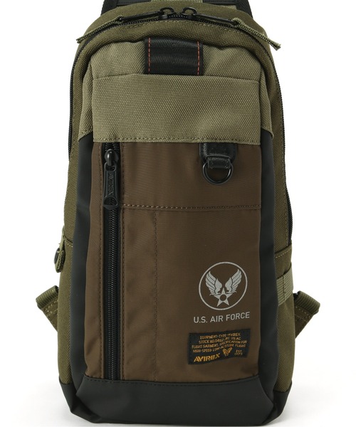 AVIREX（アヴィレックス）の「REGLESS ONE SHOULDER BAG / ワンショルダーバッグ / AVIREX / アヴィレックス（ショルダーバッグ・メンズ・ブラック/オリーブ・FREE）」の11枚目の写真