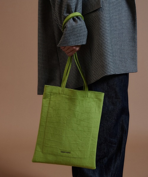 MAISON SPECIAL（メゾンスペシャル）の「MS Basic Tote Bag/MSベーシックトートバッグ（トートバッグ・レディース・ブラック/ブルー/ライム・FREE）」の2枚目の写真