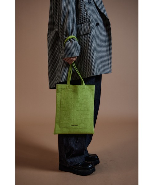 MAISON SPECIAL（メゾンスペシャル）の「MS Basic Tote Bag/MSベーシックトートバッグ（トートバッグ・レディース・ブラック/ブルー/ライム・FREE）」の4枚目の写真