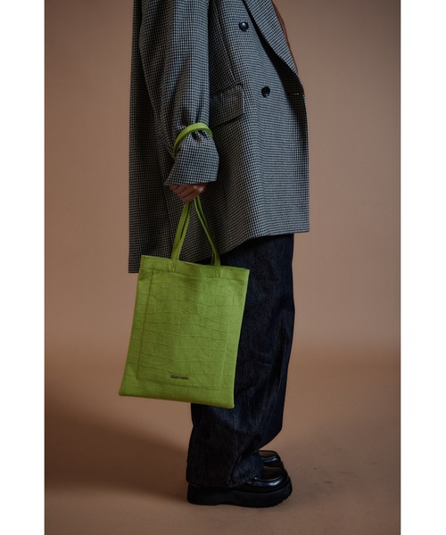 MAISON SPECIAL（メゾンスペシャル）の「MS Basic Tote Bag/MSベーシックトートバッグ（トートバッグ・レディース・ブラック/ブルー/ライム・FREE）」の5枚目の写真