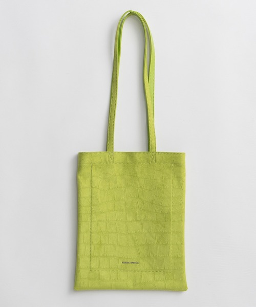 MAISON SPECIAL（メゾンスペシャル）の「MS Basic Tote Bag/MSベーシックトートバッグ（トートバッグ・レディース・ブラック/ブルー/ライム・FREE）」の6枚目の写真