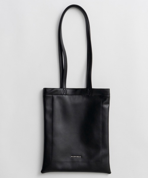 MAISON SPECIAL（メゾンスペシャル）の「MS Basic Tote Bag/MSベーシックトートバッグ（トートバッグ・レディース・ブラック/ブルー/ライム・FREE）」の7枚目の写真