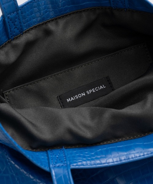MAISON SPECIAL（メゾンスペシャル）の「MS Basic Tote Bag/MSベーシックトートバッグ（トートバッグ・レディース・ブラック/ブルー/ライム・FREE）」の12枚目の写真
