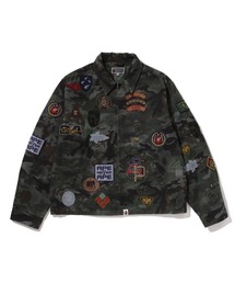 A BATHING APE | HYBRID CAMO MULTI BADGE JACKET(ミリタリージャケット)