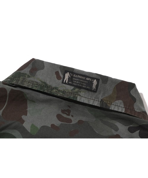A BATHING APE(アベイシングエイプ)の「HYBRID CAMO MULTI BADGE JACKET(ミリタリージャケット・メンズ・マルチ/オリーブ・MEDIUM/LARGE)」の11枚目の写真