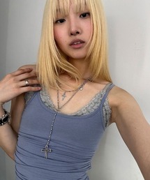 runningHIGH（ランニングハイ）の「A'GEM/9 × .kom 『runningHIGH/ランニングハイ』Y CROSS NECKLACE/Yクロスネックレス（ネックレス）」