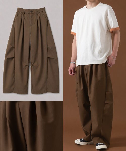 OXA(オグザ)の「スラックス(スラックス・メンズ・グレー/ブラウン/ブラック・MEDIUM/LARGE)」の3枚目の写真