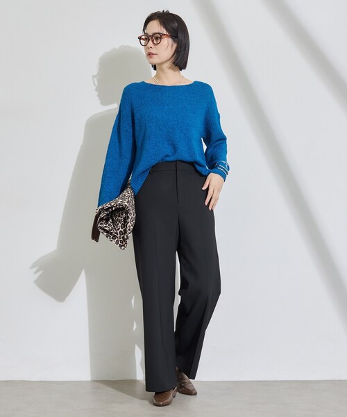INDIVI(インディヴィ)の「【洗濯機OK/ストレッチ◎】ストレートワイドパンツ(その他パンツ・レディース・キャメル/ブラック/ベージュ/チャコールグレー/ブラウン系その他・05/03/38/36/34/15 /13/12/42/40/19)」の22枚目の写真
