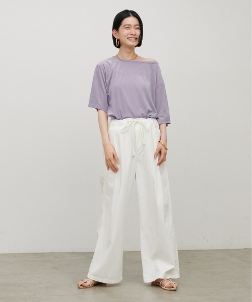 LARUTA(ラルータ)の「【LARUTA】5オンスデニムイージーワイドパンツ(デニムパンツ・レディース・ブルー/オフホワイト/ブラウン/ブラック・LARGE/MEDIUM)」の10枚目の写真