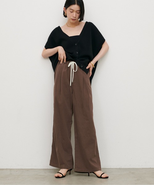 LARUTA(ラルータ)の「【LARUTA】5オンスデニムイージーワイドパンツ(デニムパンツ・レディース・ブルー/オフホワイト/ブラウン/ブラック・LARGE/MEDIUM)」の15枚目の写真