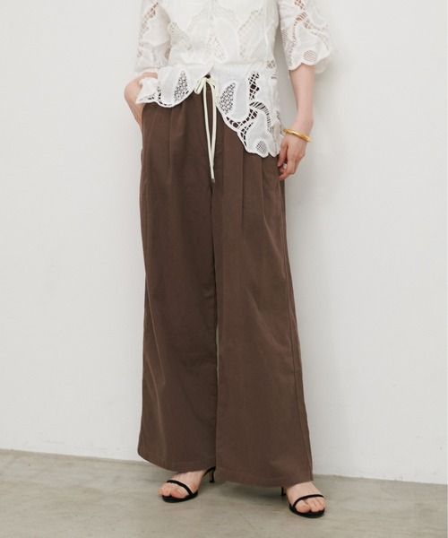 LARUTA(ラルータ)の「【LARUTA】5オンスデニムイージーワイドパンツ(デニムパンツ・レディース・ブルー/オフホワイト/ブラウン/ブラック・LARGE/MEDIUM)」の19枚目の写真