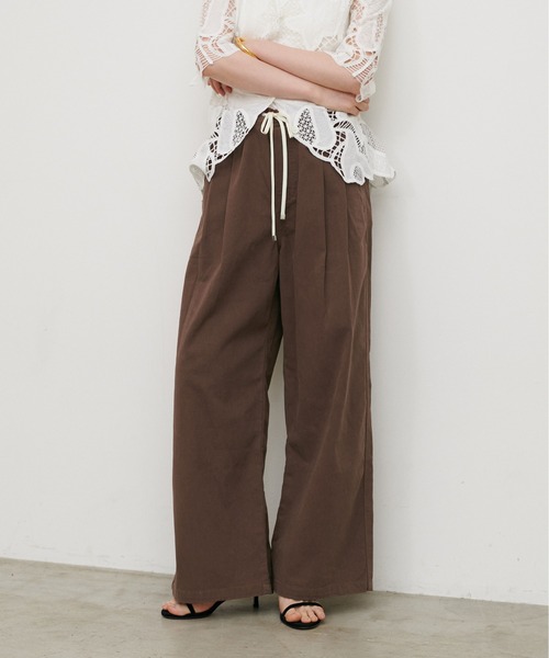 LARUTA(ラルータ)の「【LARUTA】5オンスデニムイージーワイドパンツ(デニムパンツ・レディース・ブルー/オフホワイト/ブラウン/ブラック・LARGE/MEDIUM)」の18枚目の写真