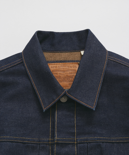 Levi's（リーバイス）の「Levi’s(R) / リーバイス 別注 TYPE1 ブランケット ライニング トラッカー（デニムジャケット・メンズ・ネイビー・SMALL/X-LARGE/LARGE/MEDIUM）」の19枚目の写真