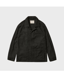TY ヘリンボーンポケットシャツジャケット, チャコール