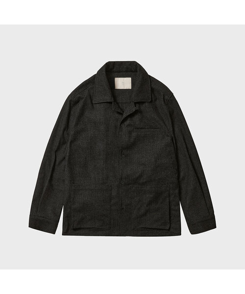 TY(ティワイ)の「TY ヘリンボーンポケットシャツジャケット, チャコール(シャツ/ブラウス・メンズ・チャコール・MEDIUM/LARGE)」の1枚目の写真