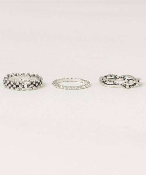 tunee(チュニー)の「【456904】デインティリング3点セット(RZ)(リング・レディース・シルバー系1/シルバー系2/シルバー系3・FREE)」の22枚目の写真