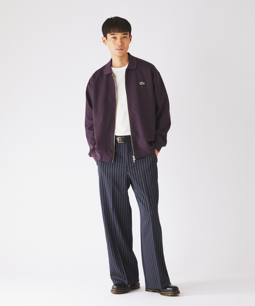 JOURNAL STANDARD relume(ジャーナルスタンダード レリューム)の「カラージップ ストライプスラックス(スラックス・メンズ・ネイビー/ブラウン/ブラック・MEDIUM/LARGE)」の7枚目の写真