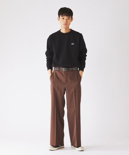JOURNAL STANDARD relume(ジャーナルスタンダード レリューム)の「カラージップ ストライプスラックス(スラックス・メンズ・ネイビー/ブラウン/ブラック・MEDIUM/LARGE)」の15枚目の写真
