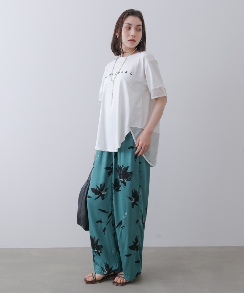 Bou Jeloud(ブージュルード)の「ロゴチュールプルオーバー(Tシャツ/カットソー・レディース・オフホワイト/ブラック/ブルー/チャコールグレー・FREE)」の7枚目の写真