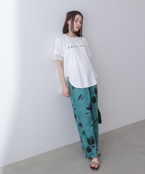 Bou Jeloud(ブージュルード)の「ロゴチュールプルオーバー(Tシャツ/カットソー・レディース・オフホワイト/ブラック/ブルー/チャコールグレー・FREE)」の8枚目の写真