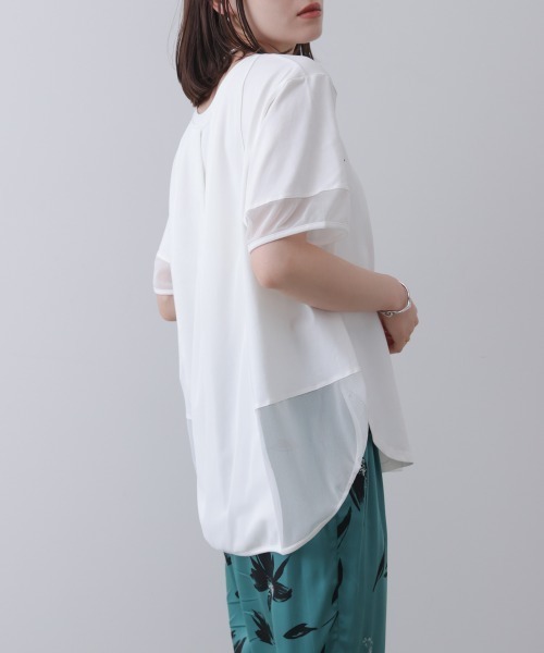 Bou Jeloud(ブージュルード)の「ロゴチュールプルオーバー(Tシャツ/カットソー・レディース・オフホワイト/ブラック/ブルー/チャコールグレー・FREE)」の12枚目の写真