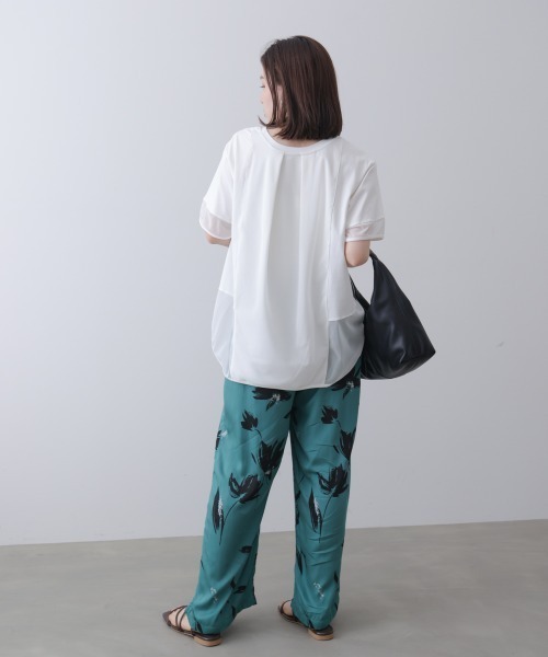 Bou Jeloud(ブージュルード)の「ロゴチュールプルオーバー(Tシャツ/カットソー・レディース・オフホワイト/ブラック/ブルー/チャコールグレー・FREE)」の14枚目の写真