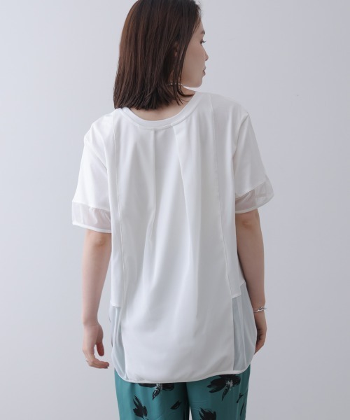 Bou Jeloud(ブージュルード)の「ロゴチュールプルオーバー(Tシャツ/カットソー・レディース・オフホワイト/ブラック/ブルー/チャコールグレー・FREE)」の15枚目の写真