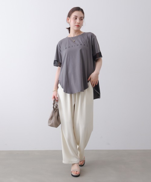 Bou Jeloud(ブージュルード)の「ロゴチュールプルオーバー(Tシャツ/カットソー・レディース・オフホワイト/ブラック/ブルー/チャコールグレー・FREE)」の18枚目の写真