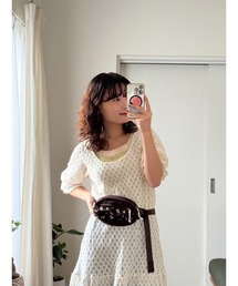 Samansa Mos2（サマンサ モスモス）の「《ZOZO限定》花刺繍/ロゴ付ウエストポーチ（ボディバッグ/ウエストポーチ）」