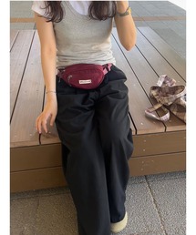 Samansa Mos2（サマンサ モスモス）の「《ZOZO限定》花刺繍/ロゴ付ウエストポーチ（ボディバッグ/ウエストポーチ）」