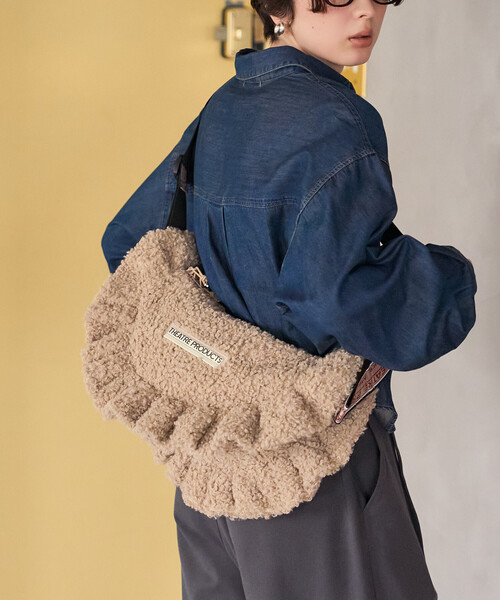THEATRE PRODUCTS × FREAK'S STORE/シアタープロダクツ 別注 カールファー ショルダーバッグ
