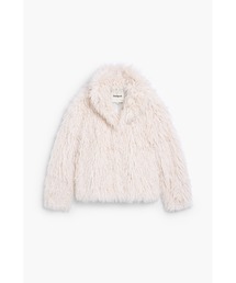 Fluffy ecofor short coat / ふんわりエコファーショートコート