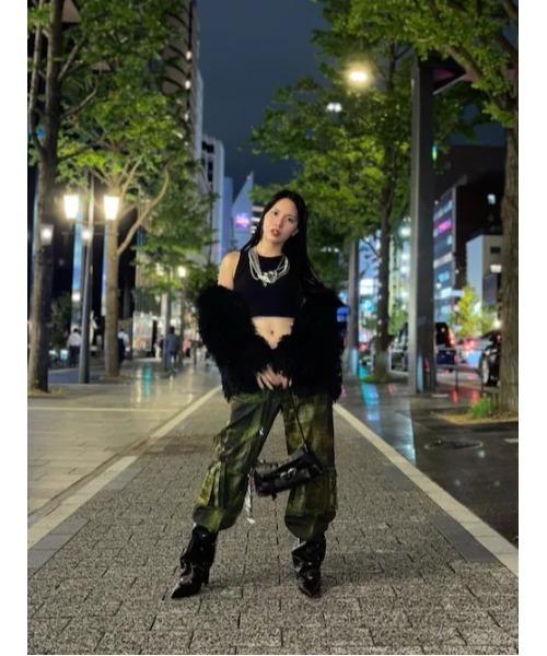 Desigual(デシグアル)の「Fluffy ecofor short coat / ふんわりエコファーショートコート(その他アウター・レディース・ホワイト/ブラック・S/M/L/XL/XS)」の1枚目の写真