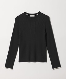 【WEB限定】<at ease>ソデサキ バイカラー プルオーバー ニット 2