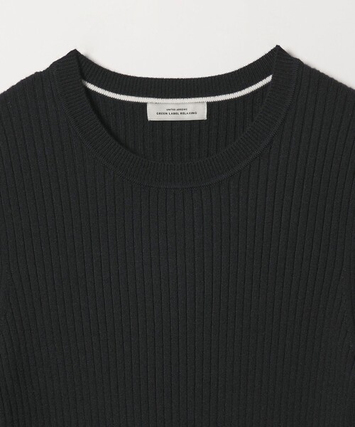 green label relaxing（グリーンレーベルリラクシング）の「【WEB限定】＜at ease＞ソデサキ バイカラー プルオーバー ニット 2（ニット/セーター・レディース・ブラック/ベージュ/レッド/パープル/ダークグレー/オフホワイト/ネイビー・FREE）」の15枚目の写真