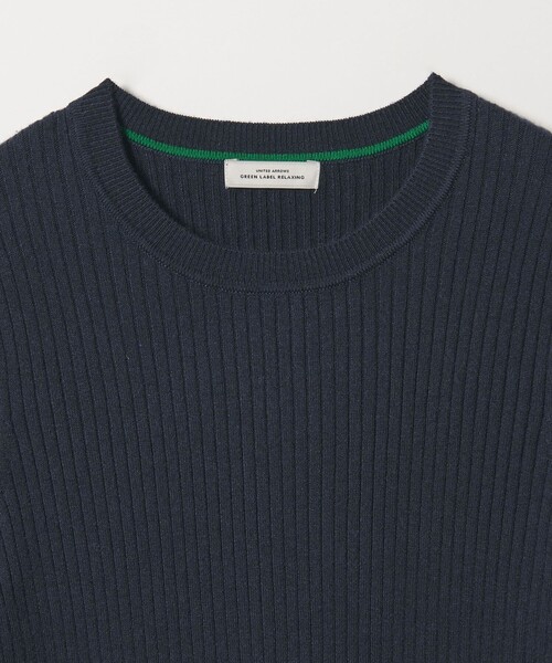 green label relaxing（グリーンレーベルリラクシング）の「【WEB限定】＜at ease＞ソデサキ バイカラー プルオーバー ニット 2（ニット/セーター・レディース・ブラック/ベージュ/レッド/パープル/ダークグレー/オフホワイト/ネイビー・FREE）」の21枚目の写真