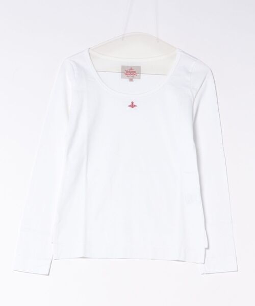Vivienne Westwood(ヴィヴィアンウエストウッド)の「オーガニックコットン天竺ベーシックラウンドネックL/S Tシャツ(Tシャツ/カットソー・レディース・ホワイト/ブラック・36/40/38)」の1枚目の写真