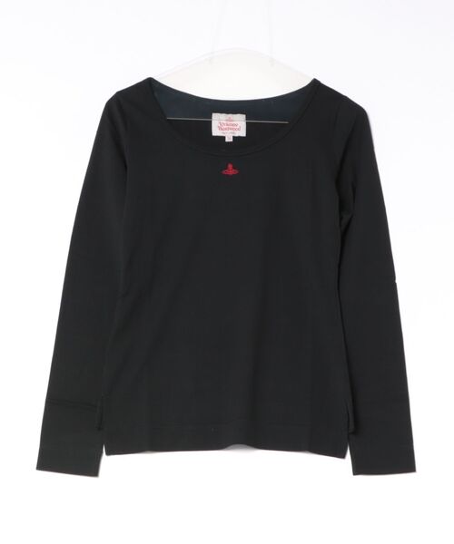 Vivienne Westwood(ヴィヴィアンウエストウッド)の「オーガニックコットン天竺ベーシックラウンドネックL/S Tシャツ(Tシャツ/カットソー・レディース・ホワイト/ブラック・36/40/38)」の2枚目の写真