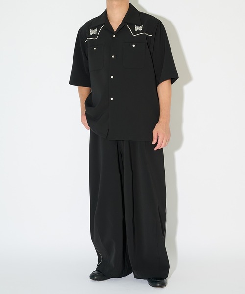 Needles(ニードルス)の「【Needles】別注 Piping Cowboy One-Up S/S Shirt-Poly Double Cloth(シャツ/ブラウス・メンズ・ブラウン/ブラック・S/M/L/XL)」の4枚目の写真