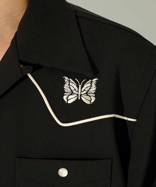 Needles(ニードルス)の「【Needles】別注 Piping Cowboy One-Up S/S Shirt-Poly Double Cloth(シャツ/ブラウス・メンズ・ブラウン/ブラック・S/M/L/XL)」の7枚目の写真