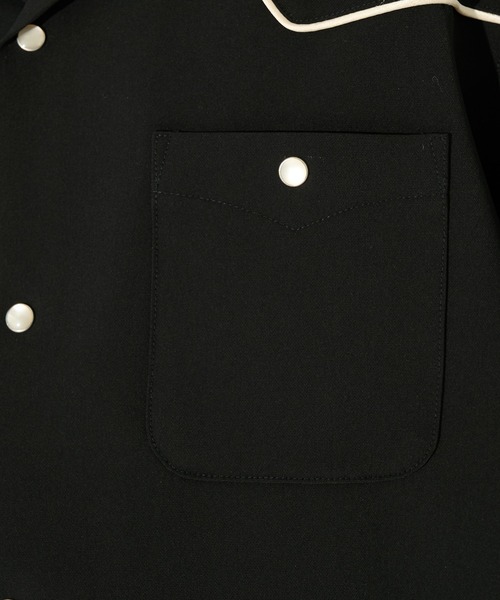 Needles(ニードルス)の「【Needles】別注 Piping Cowboy One-Up S/S Shirt-Poly Double Cloth(シャツ/ブラウス・メンズ・ブラウン/ブラック・S/M/L/XL)」の8枚目の写真