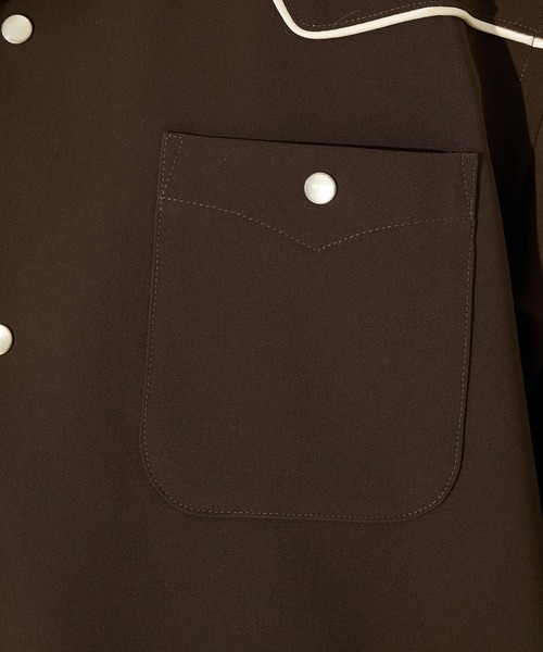 Needles(ニードルス)の「【Needles】別注 Piping Cowboy One-Up S/S Shirt-Poly Double Cloth(シャツ/ブラウス・メンズ・ブラウン/ブラック・S/M/L/XL)」の17枚目の写真