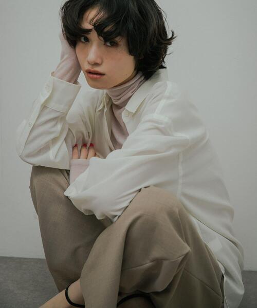 URBAN RESEARCH DOORS(アーバンリサーチドアーズ)の「Soft Wool Turtle Knit(ニット/セーター・レディース・グレー系その他/ピンク/オフホワイト・FREE)」の22枚目の写真